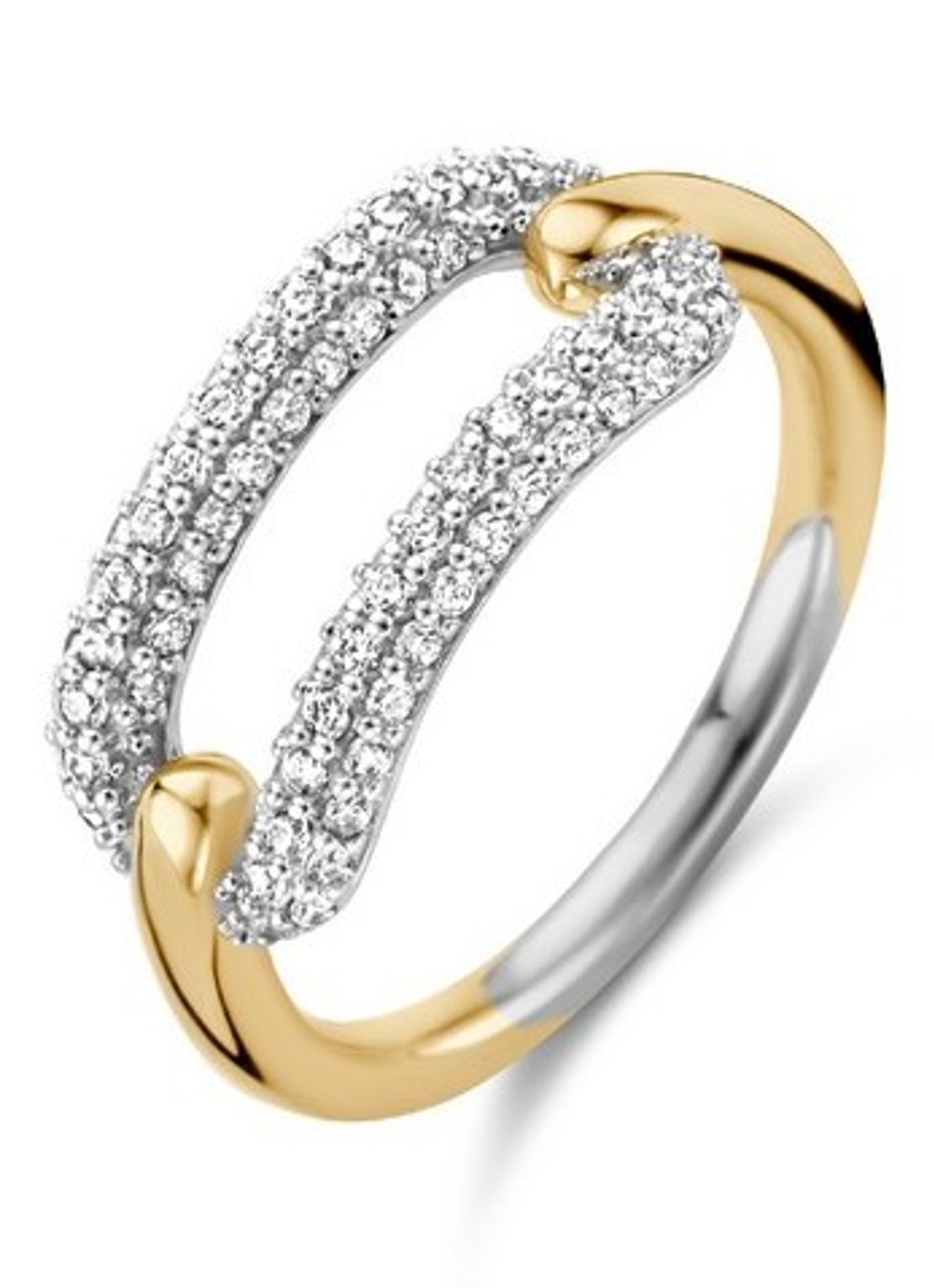 TI SENTO - Milano Ring verguld 12228ZY - voorkant goud