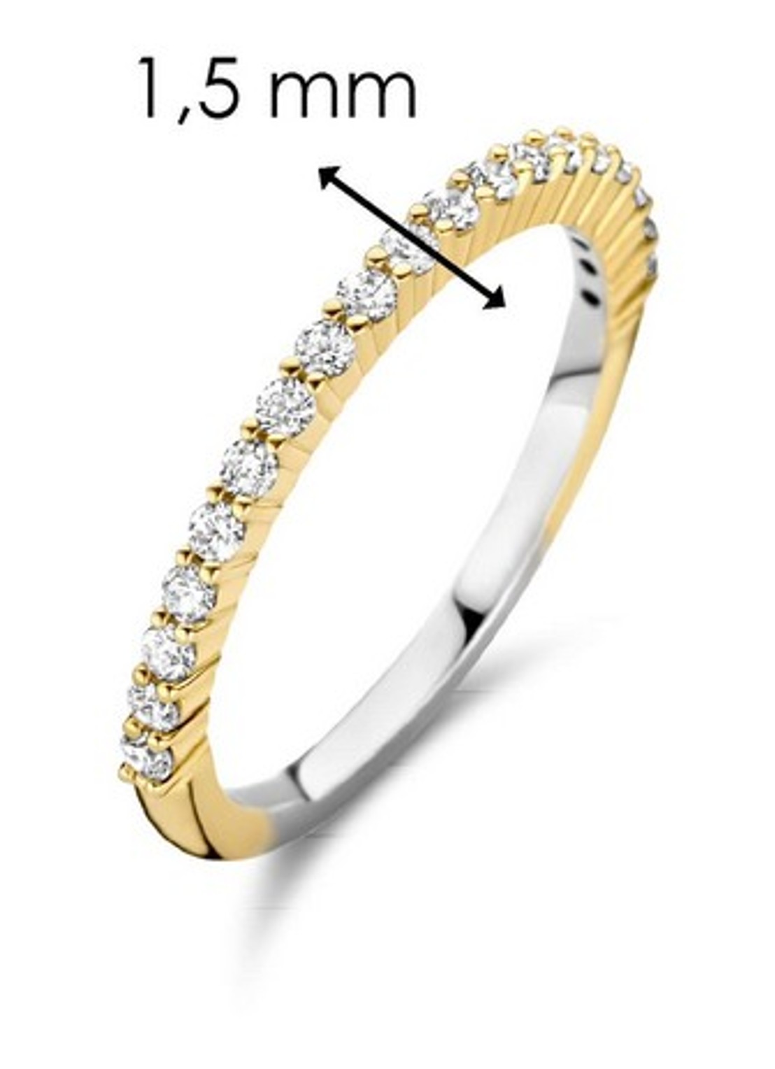 TI SENTO - Milano Ring verguld 12268ZY - detail 3 goud