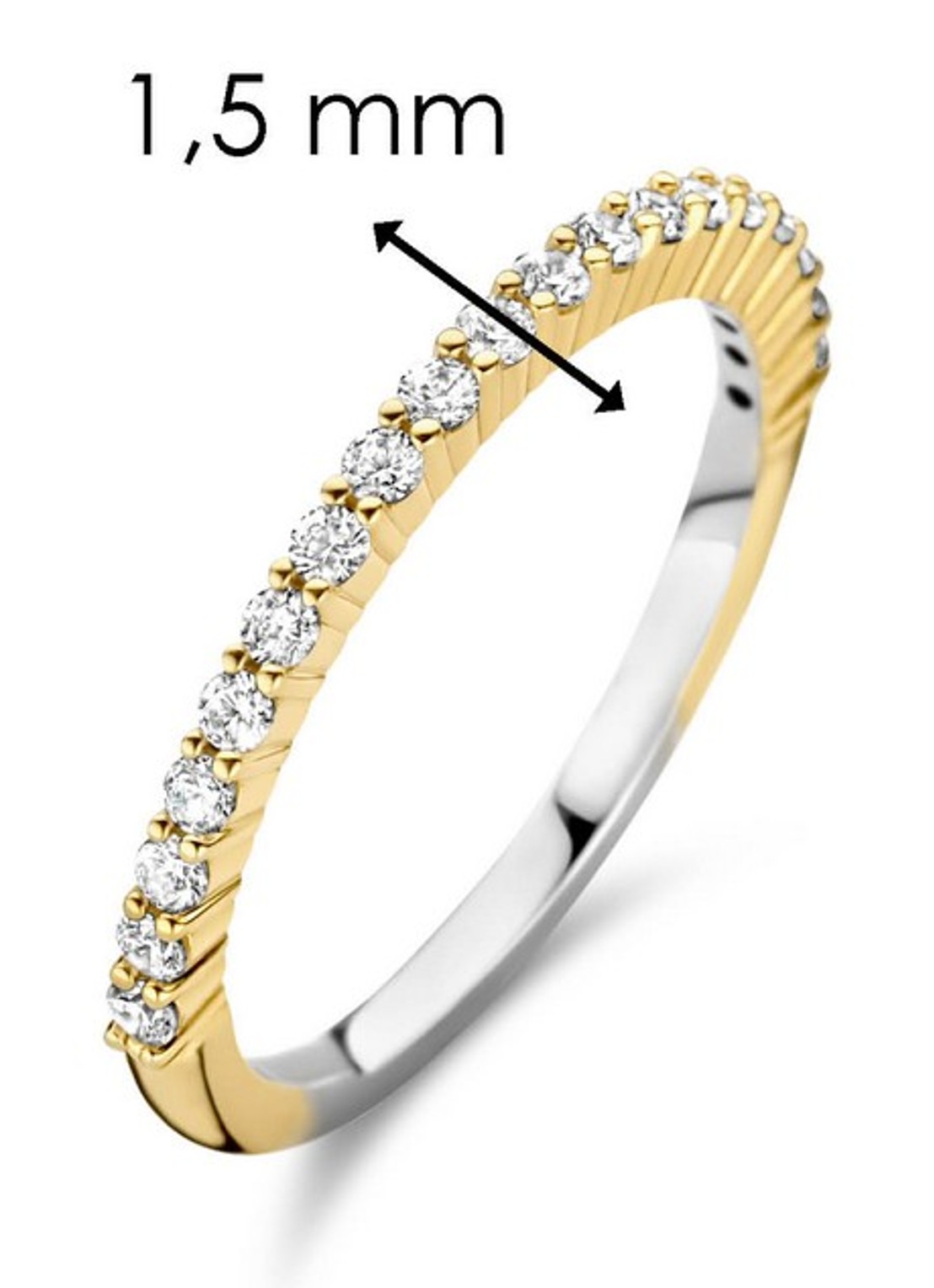 TI SENTO - Milano Ring verguld 12268ZY - detail 5 goud