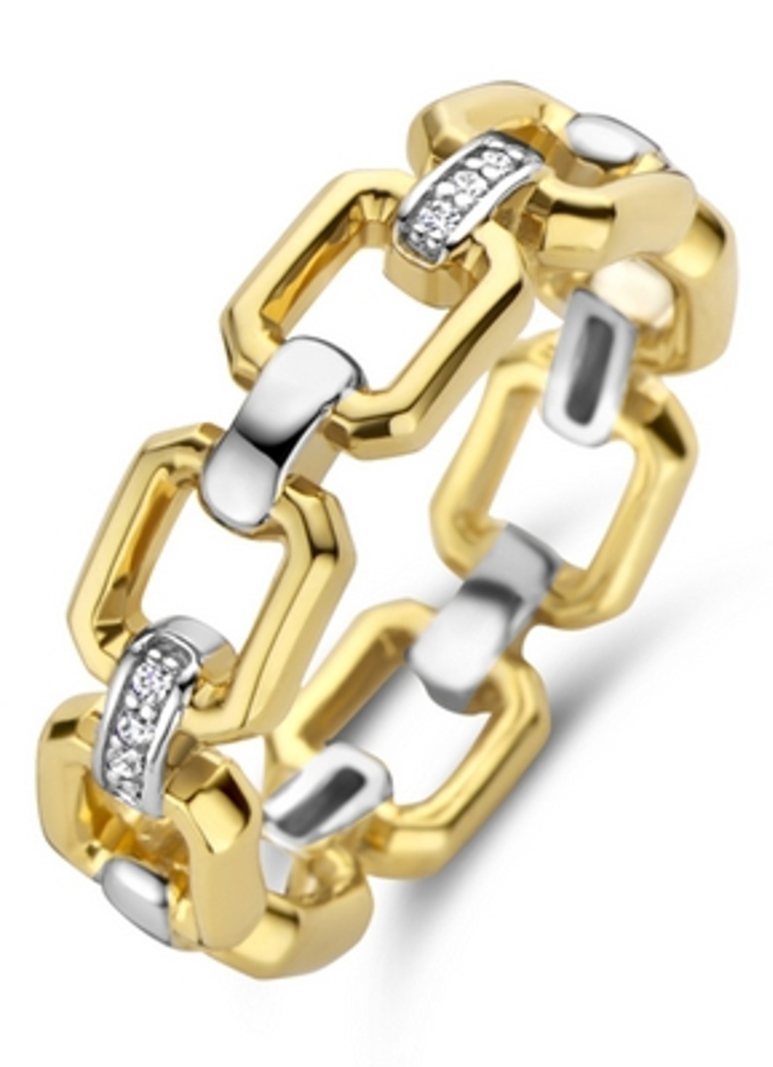 TI SENTO - Milano  Ring verguld 12292ZY - voorkant 4 goud