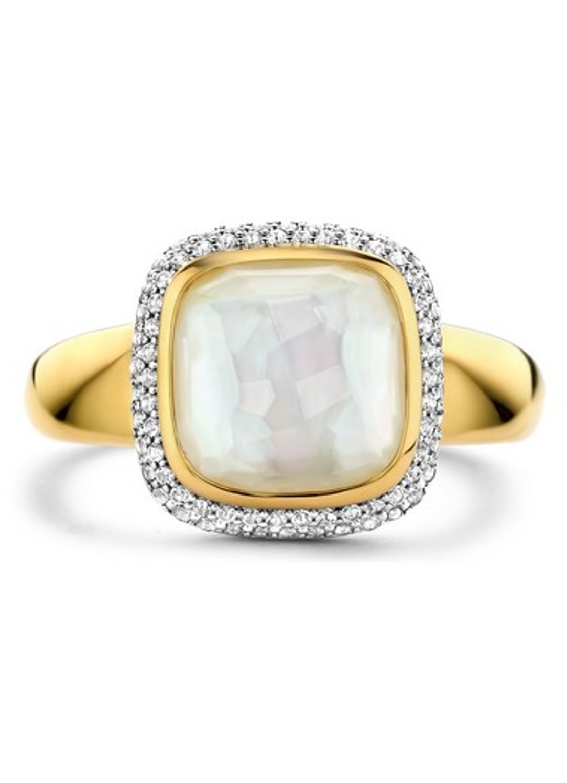 TI SENTO - Milano Ring verguld 12330MW - voorkant 4 goud