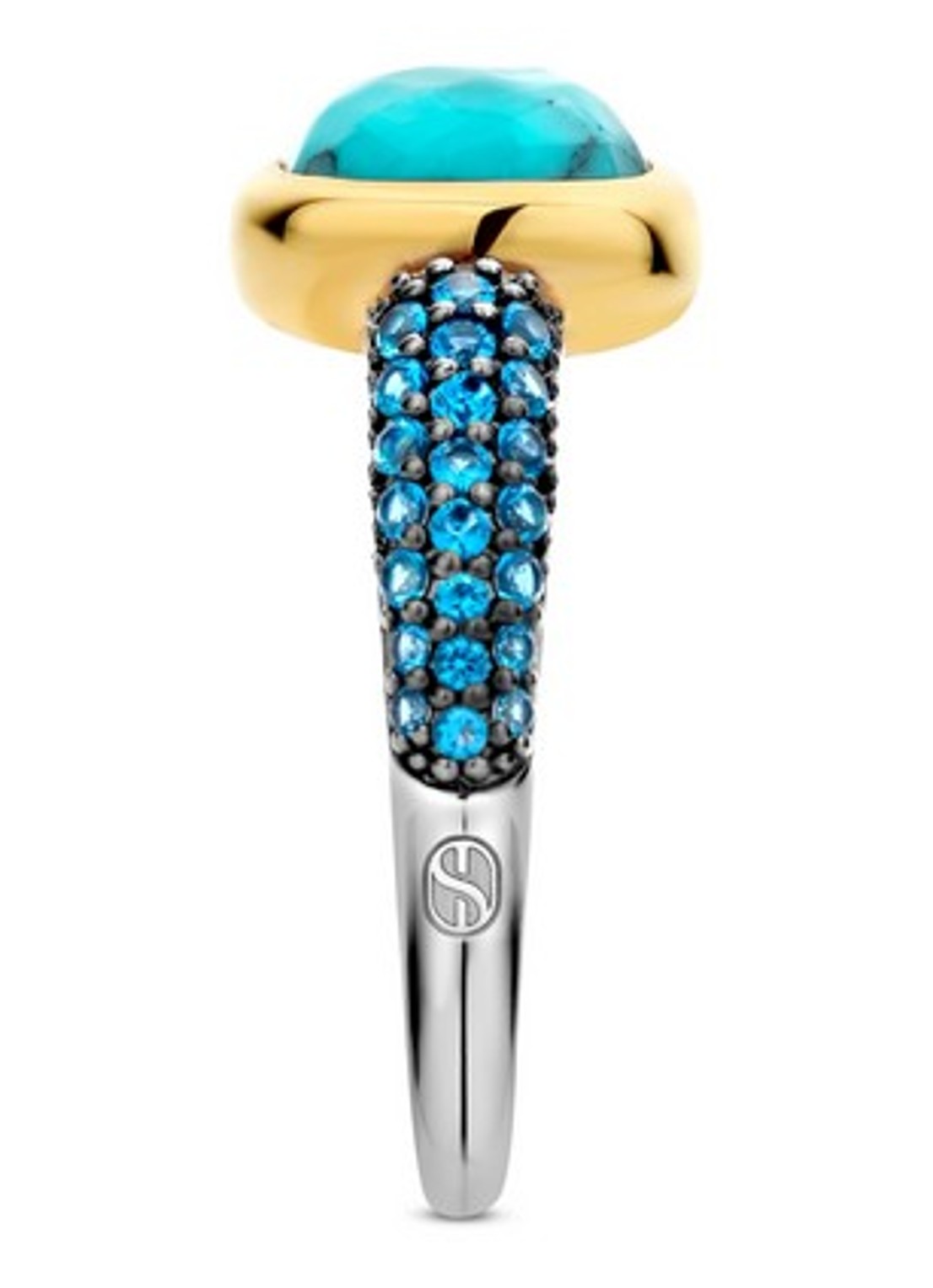 TI SENTO - Milano Ring verguld 12331TQ - detail 2 blauw
