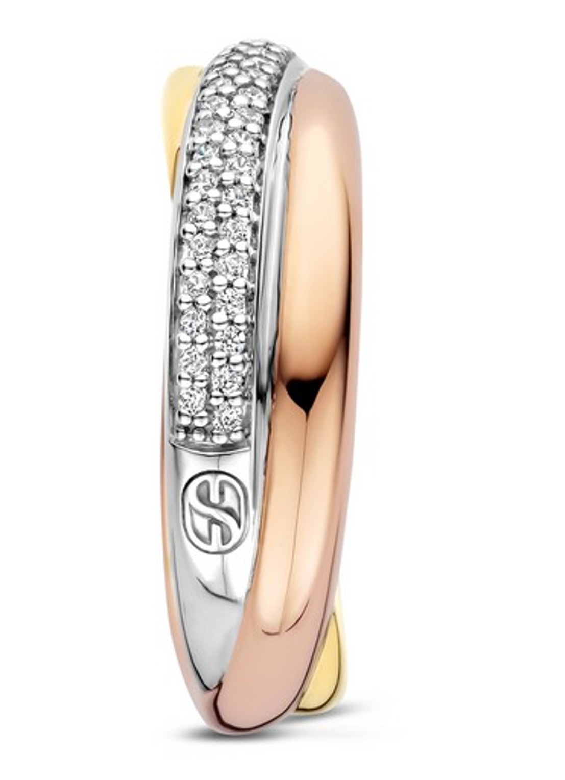 TI SENTO - Milano Ring verguld 12343ZT - detail 2 goud