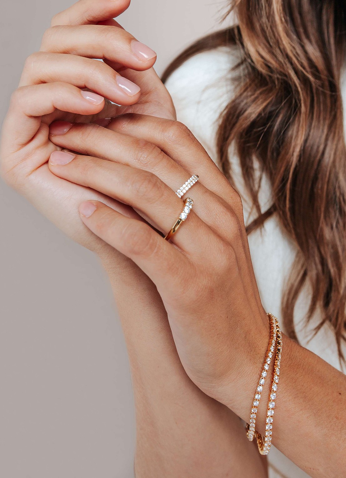 TI SENTO - Milano Ring verguld 12366ZY - voorkant goud
