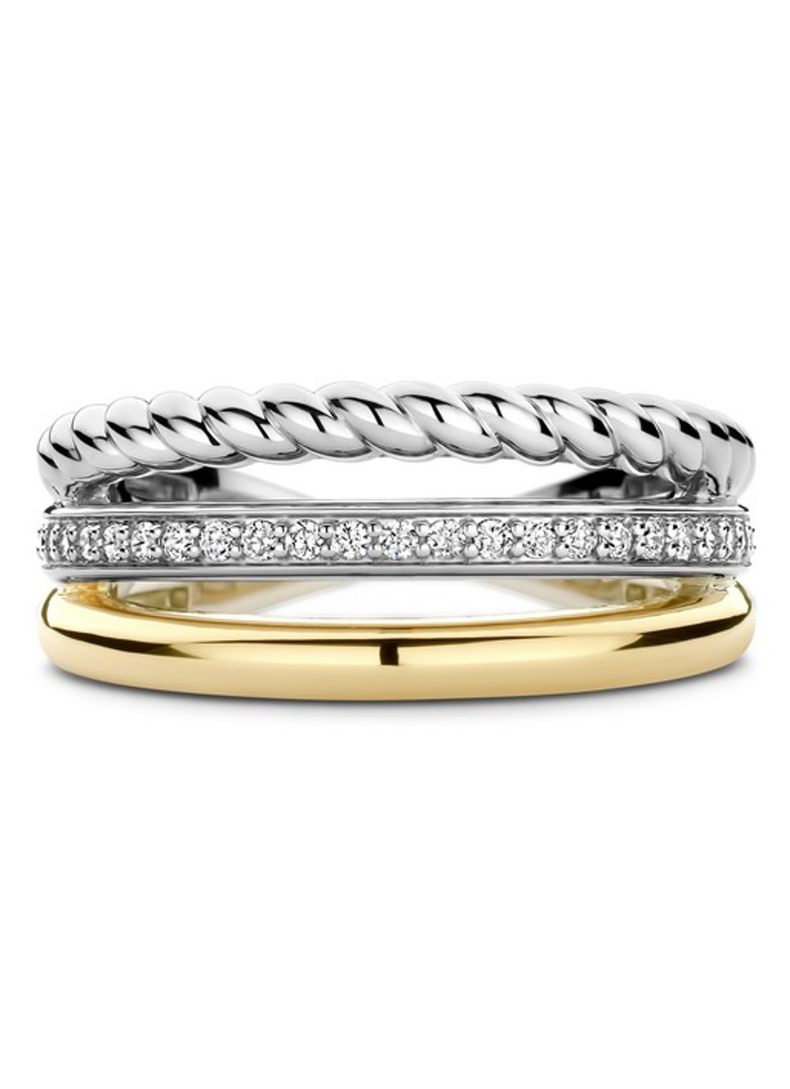 TI SENTO - Milano Ring verguld 12385ZY - detail goud