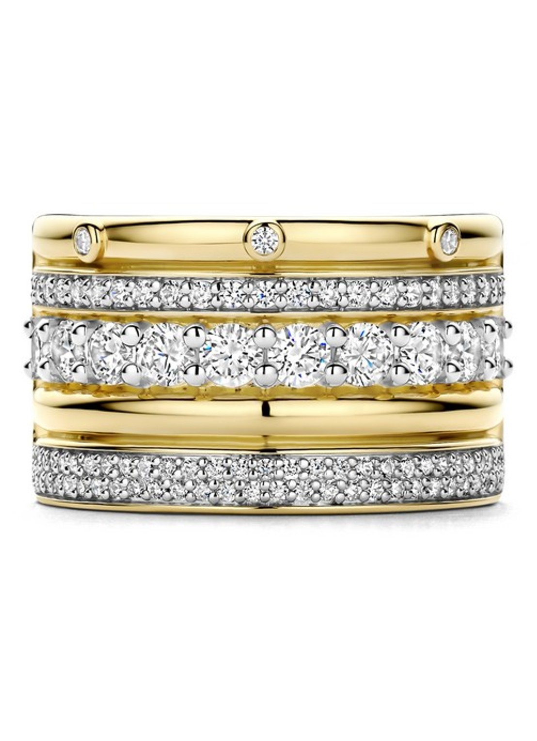 TI SENTO - Milano Ring verguld 12396ZY - detail 4 goud