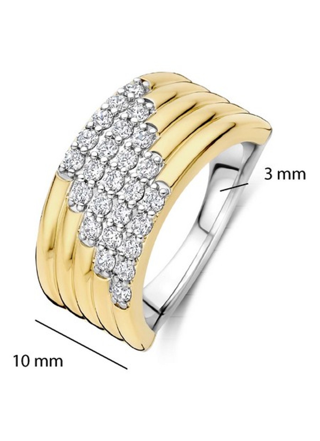 TI SENTO - Milano Ring verguld 12410ZY - detail 3 goud