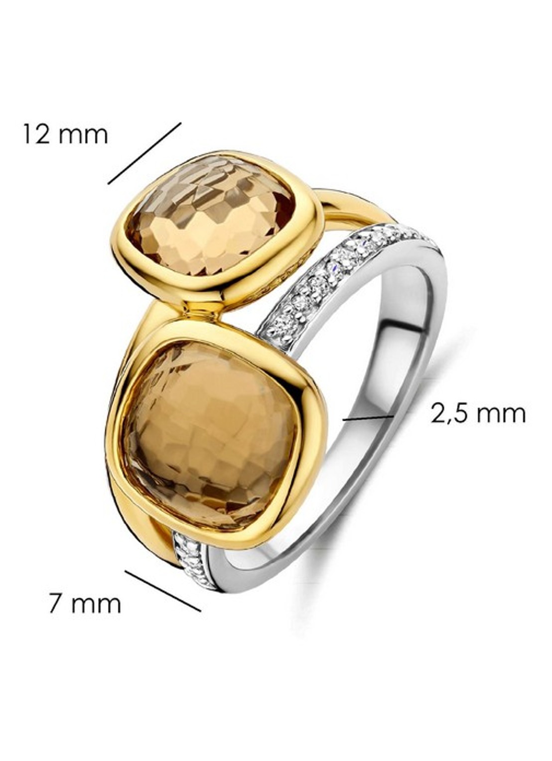 TI SENTO - Milano Ring verguld 12412CY - detail 3 goud