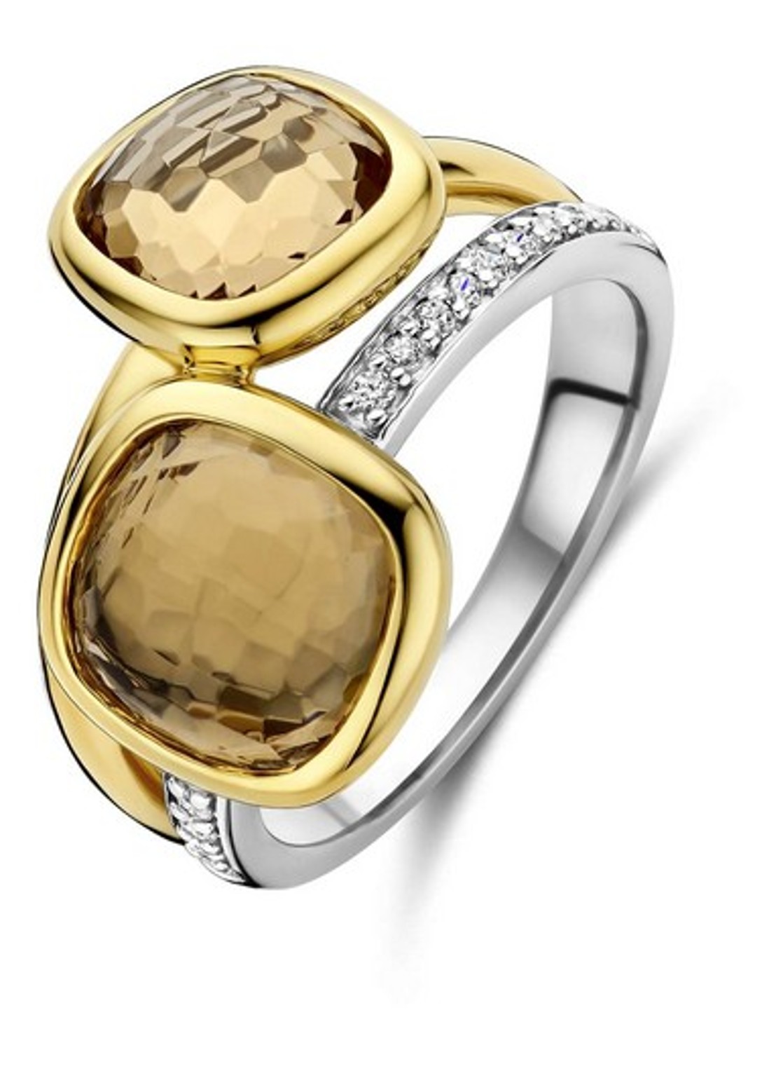 TI SENTO - Milano Ring verguld 12412CY - voorkant 4 goud
