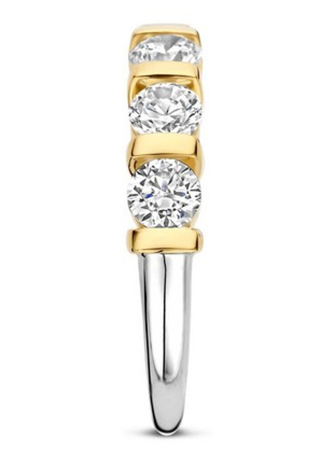 TI SENTO - Milano Ring verguld 12434ZY - detail goud