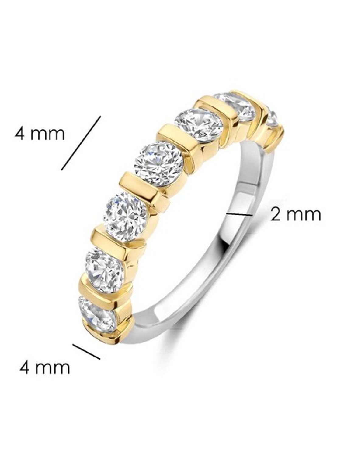 TI SENTO - Milano Ring verguld 12434ZY - detail 3 goud