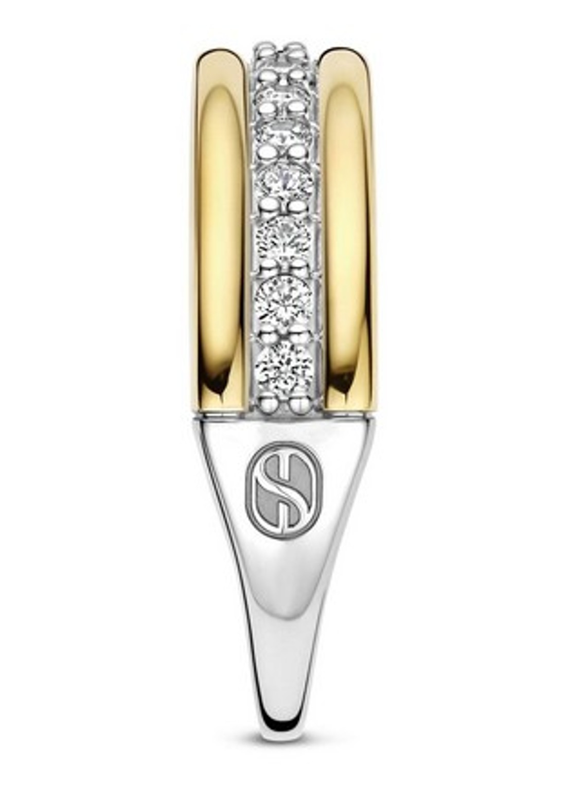 TI SENTO - Milano Ring verguld 12445ZY - detail goud