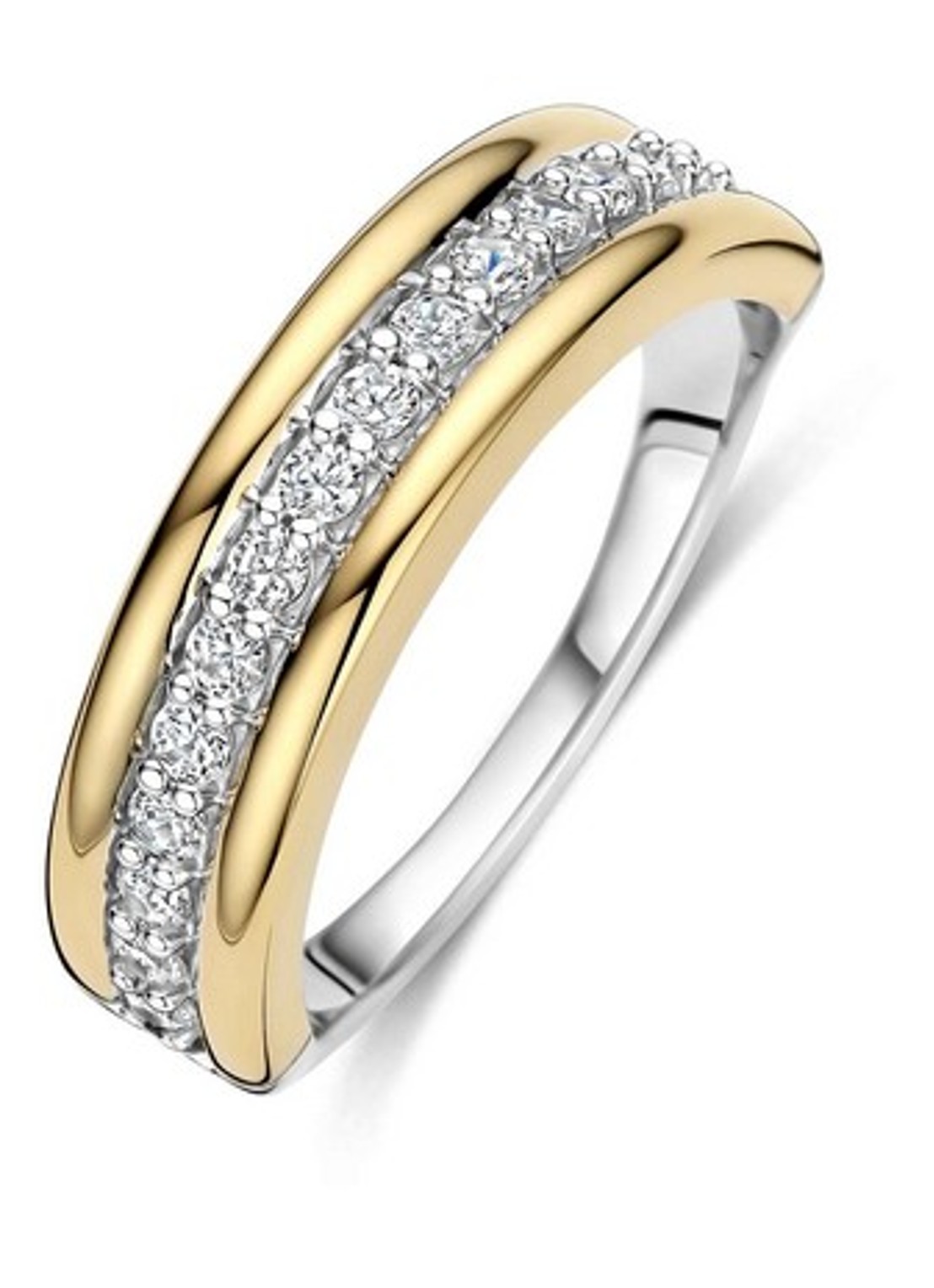 TI SENTO - Milano Ring verguld 12445ZY - voorkant 4 goud
