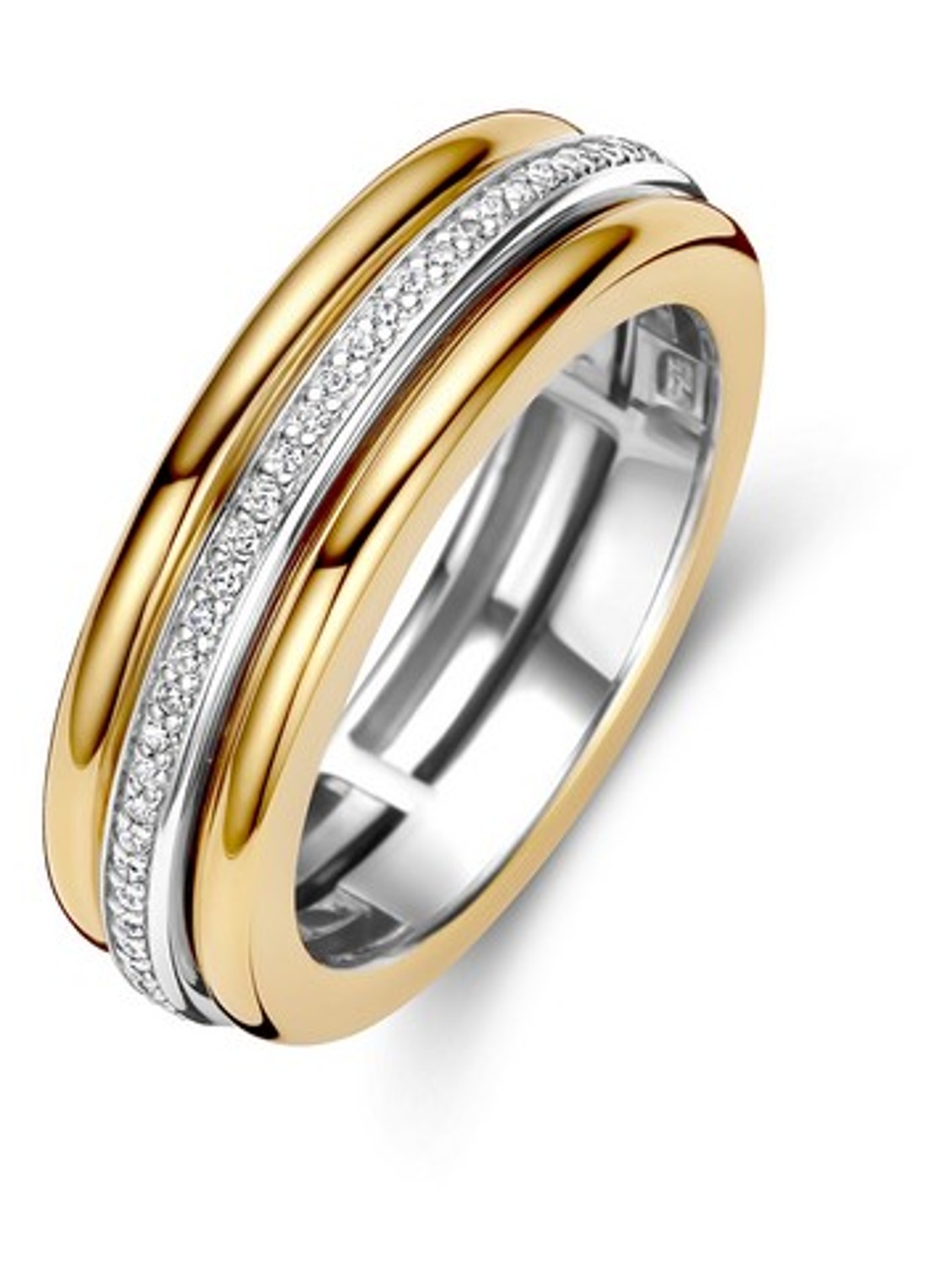 TI SENTO - Milano Ring verguld 12447ZY - voorkant 4 goud