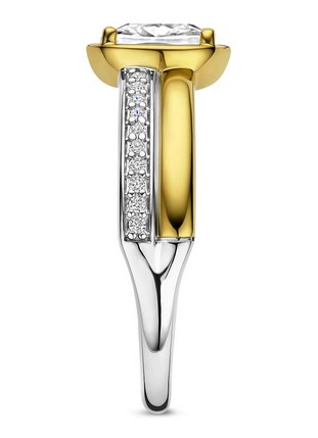 TI SENTO - Milano Ring verguld 12451ZY - detail goud