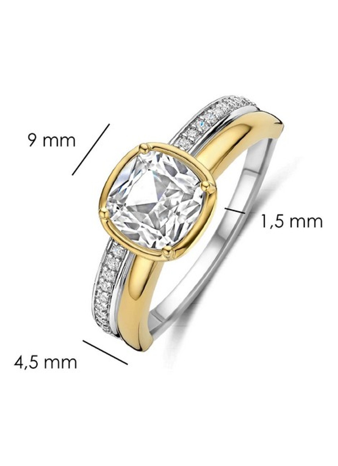 TI SENTO - Milano Ring verguld 12451ZY - detail 3 goud