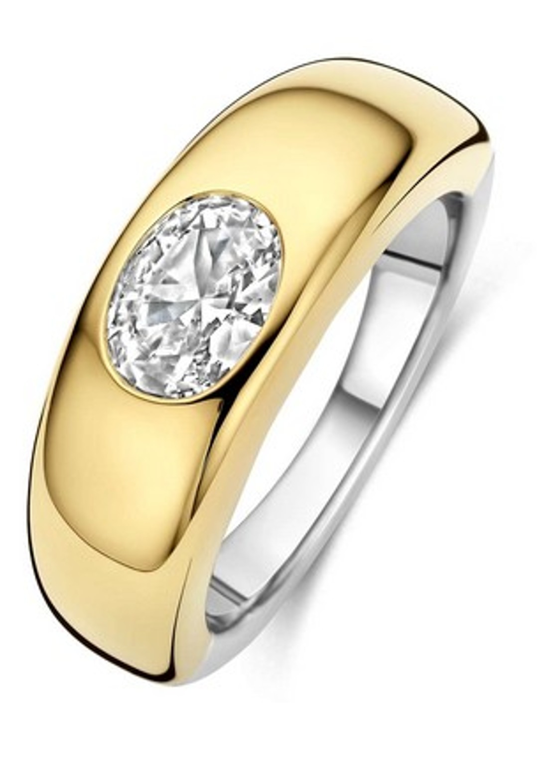 TI SENTO - Milano Ring verguld 12453ZY - voorkant 4 goud