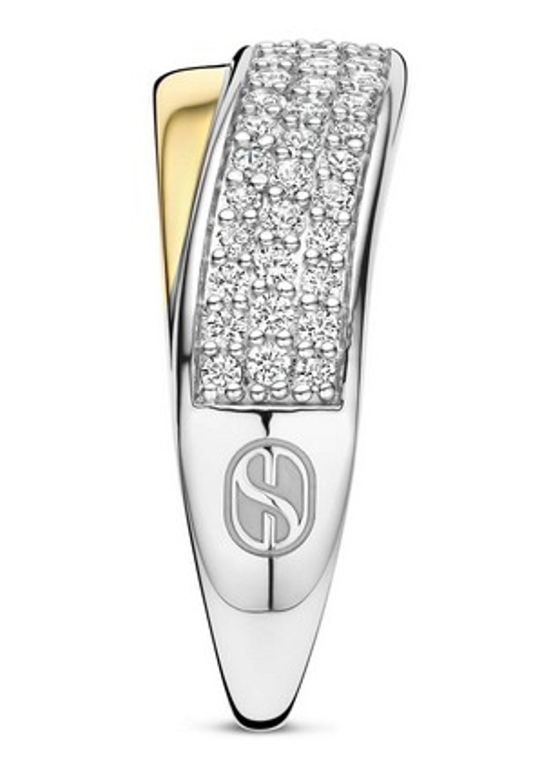 TI SENTO - Milano Ring verguld 12454ZY - detail goud