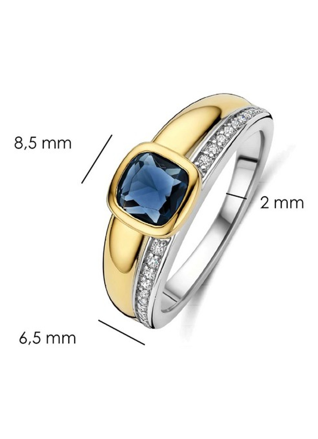 TI SENTO - Milano Ring verguld 12462DB - detail 3 zilver