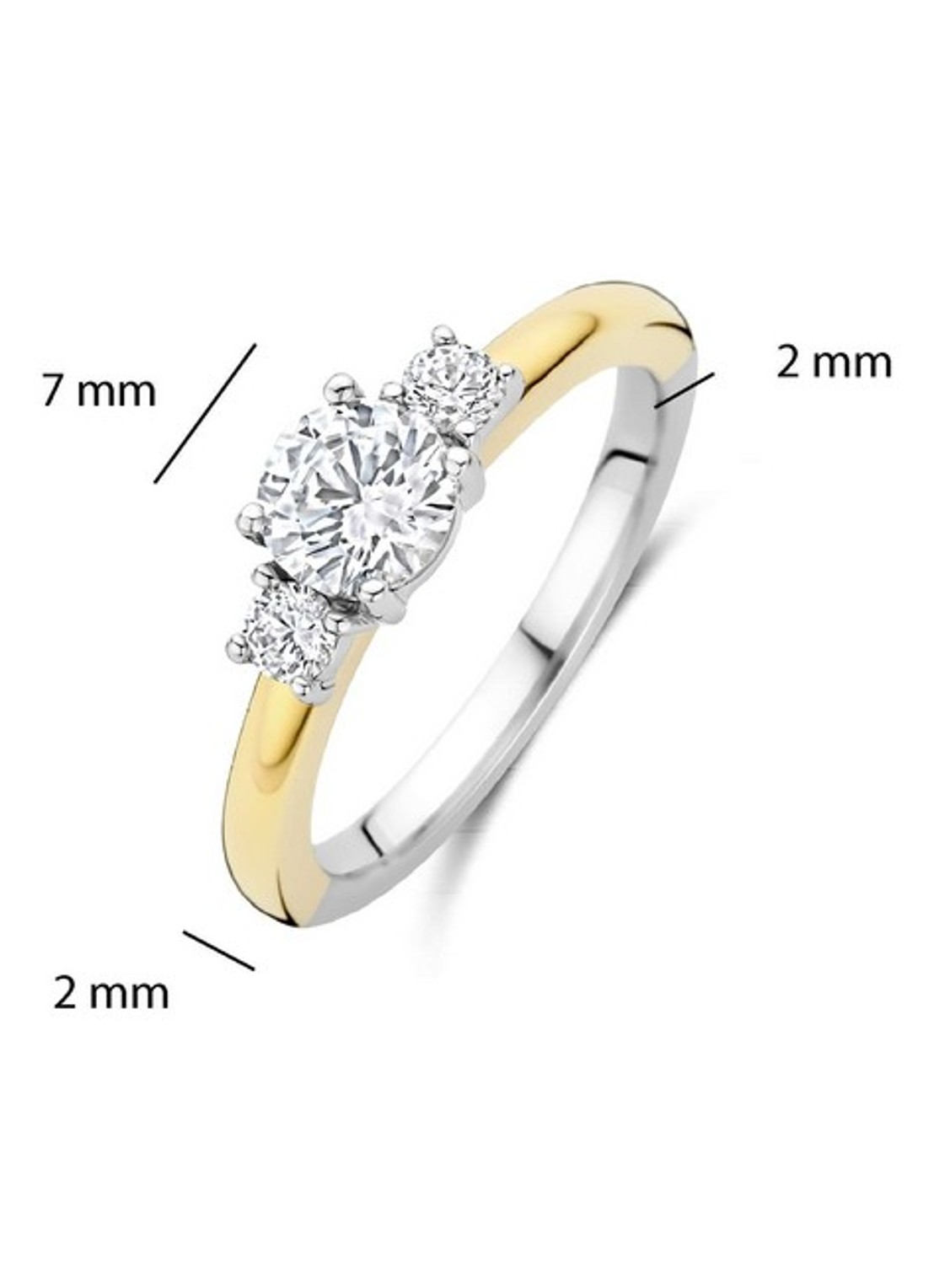 TI SENTO - Milano Ring verguld 1796ZY - detail 3 goud