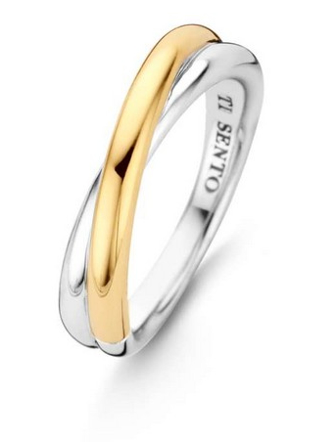 TI SENTO - Milano Ring verguld 1953SY - voorkant 6 goud