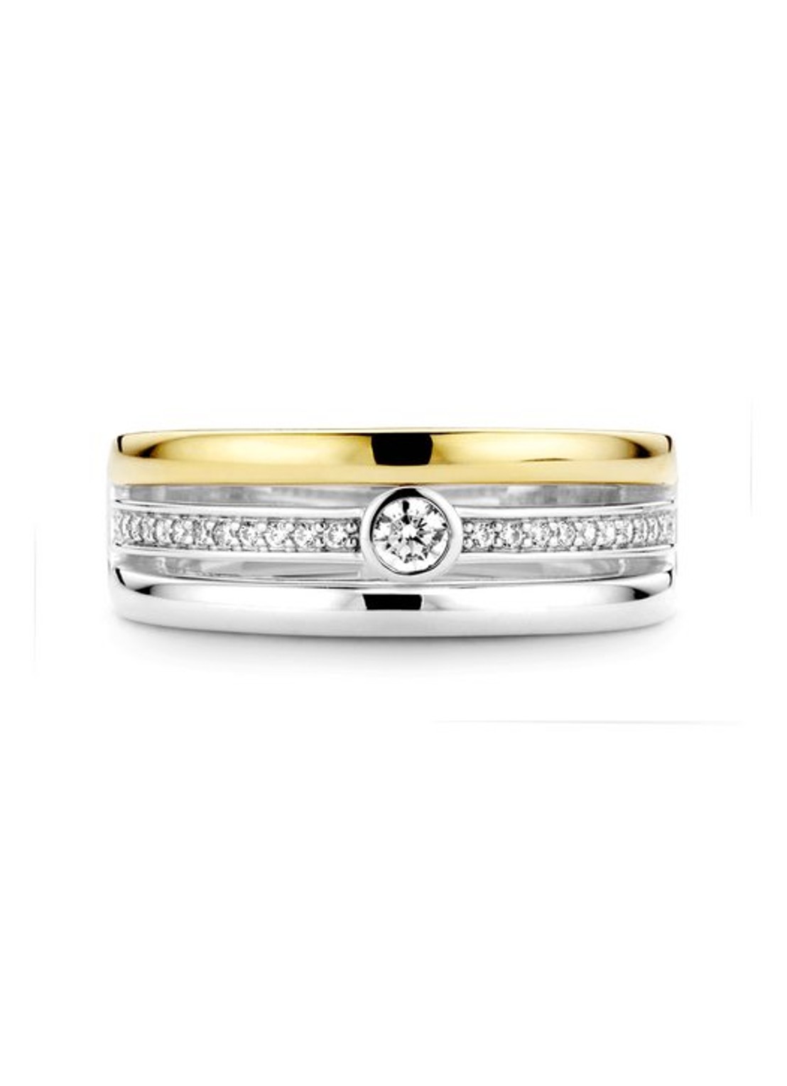 TI SENTO - Milano Ring verguld met zirkonia 12094ZY - detail 4 goud