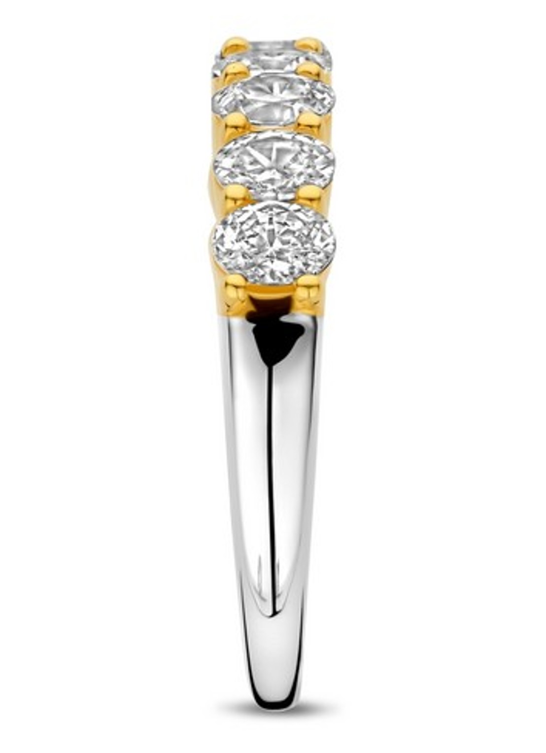 TI SENTO - Milano Ring verguld met zirkonia 12339ZY - detail goud