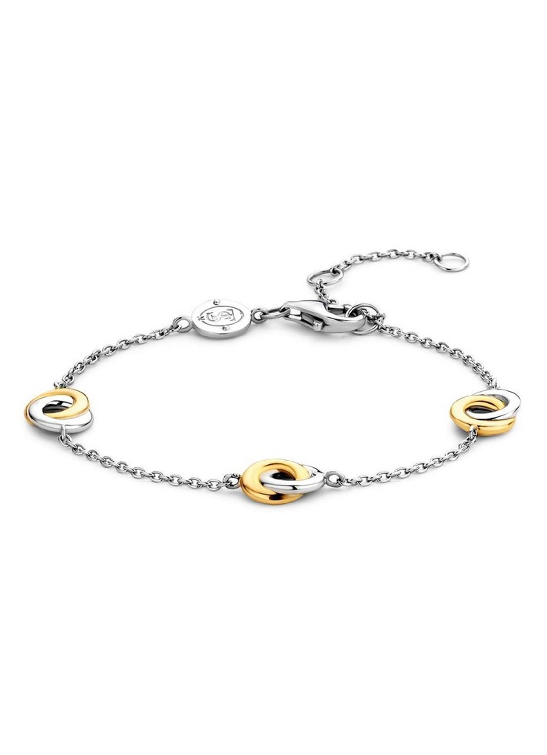 TI SENTO - Milano Schakelarmband verguld 2925SY - voorkant zilver