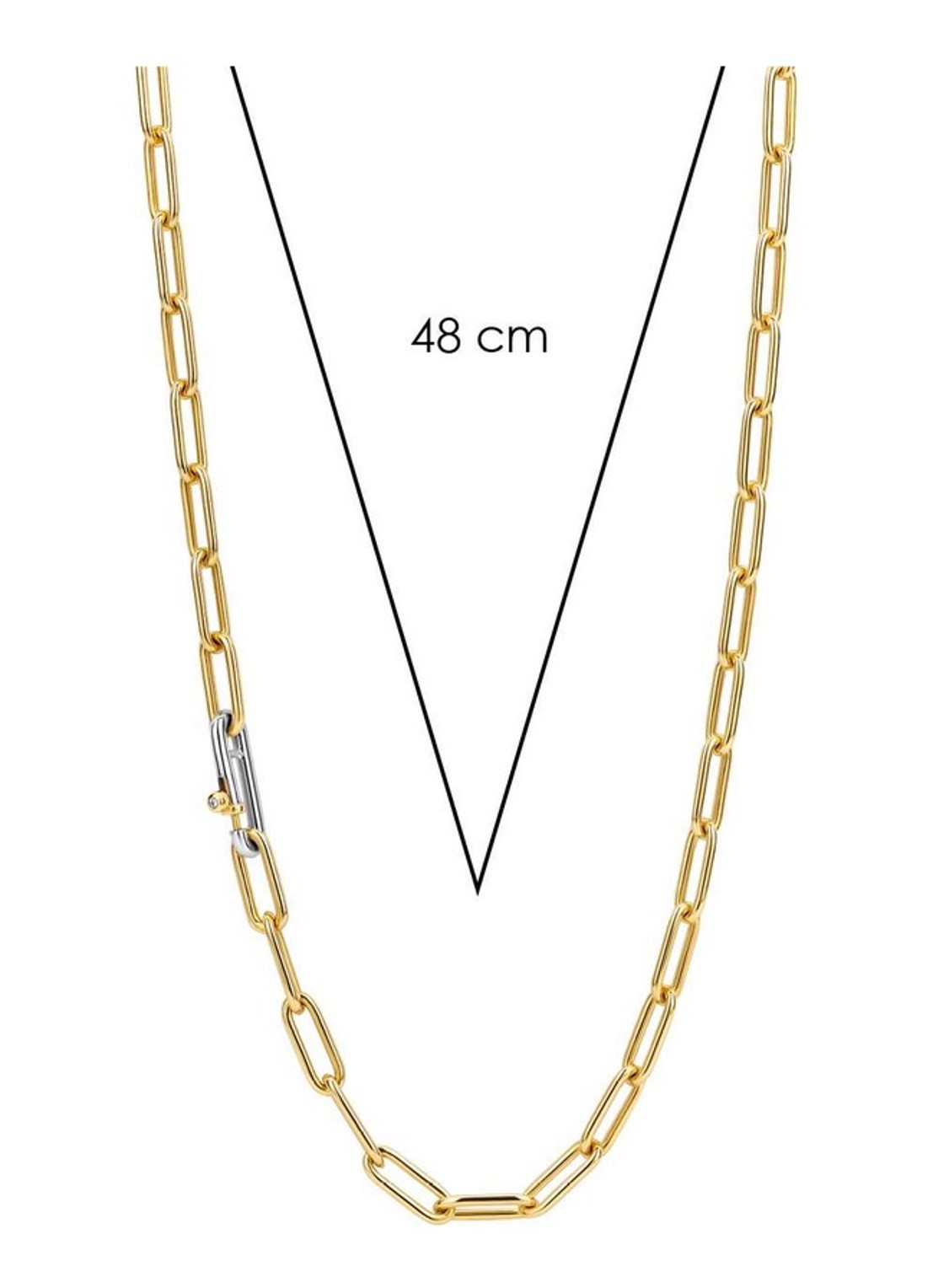 TI SENTO - Milano Schakelketting verguld 3947SY  - detail 6 goud