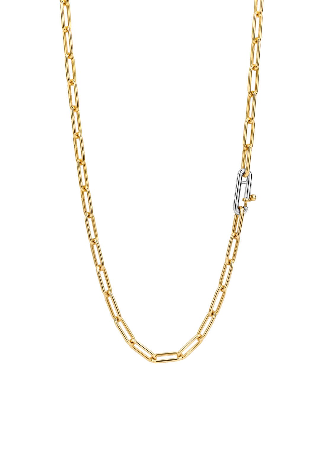 TI SENTO - Milano Schakelketting verguld 3947SY  - voorkant 2 goud