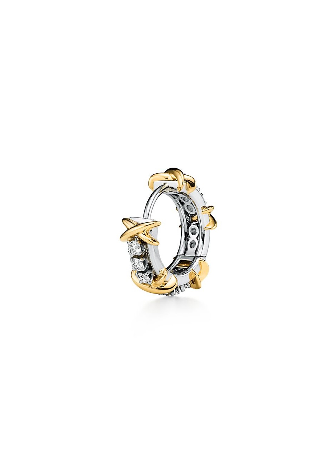 Tiffany & Co. 16 Stone oorringen van 18 karaat geel- en witgoud met diamant 82383 - detail 2 undefined