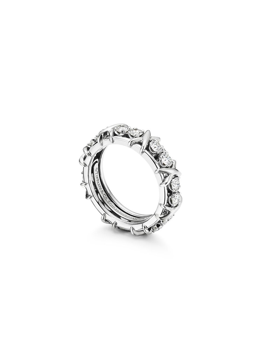 Tiffany & Co. 16 Stone ring met diamant 28954 - voorkant 5 undefined