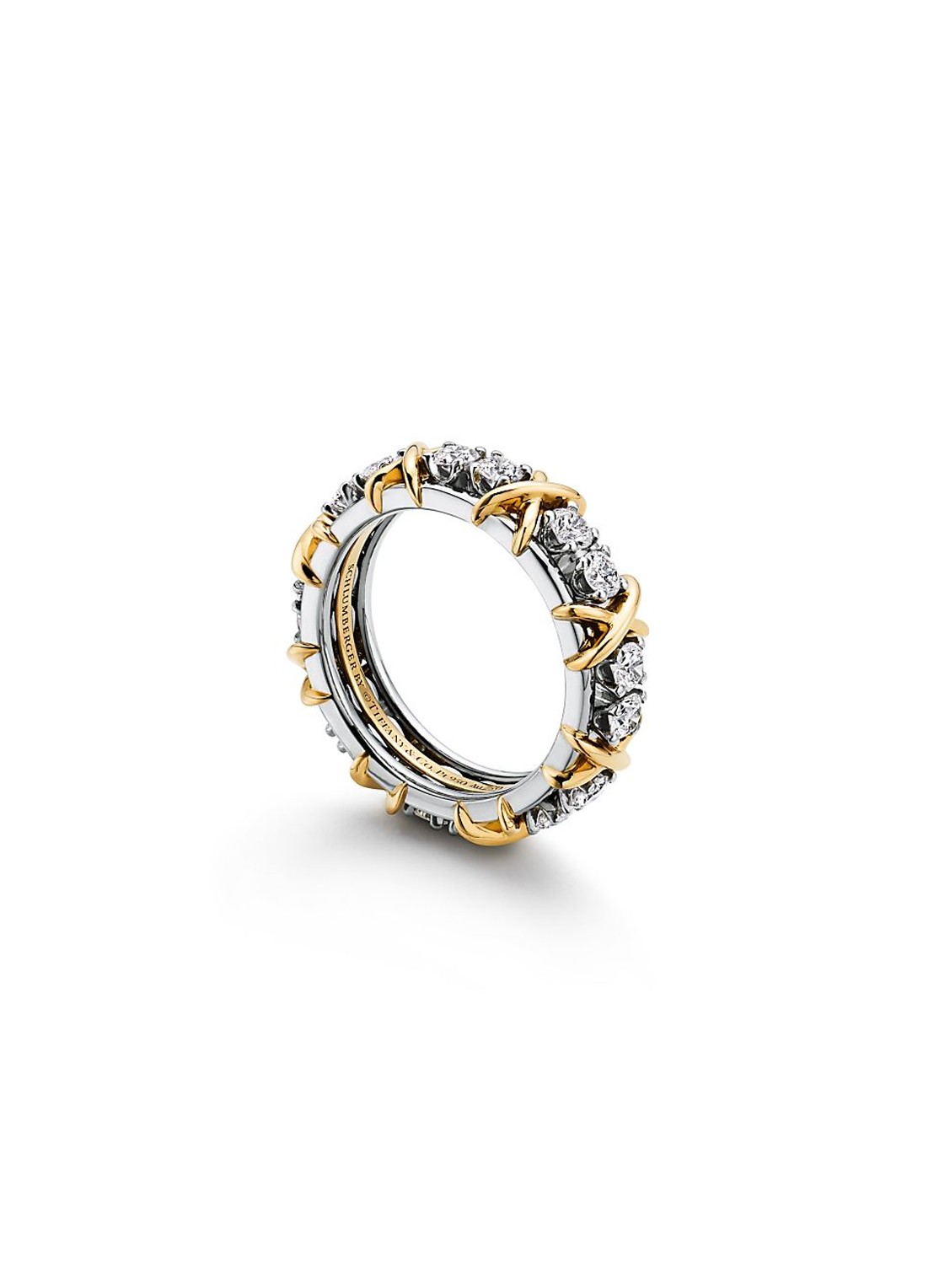 Tiffany & Co. 16 Stone ring van 18 karaat geelgoud met diamant 22011 - voorkant 5 undefined