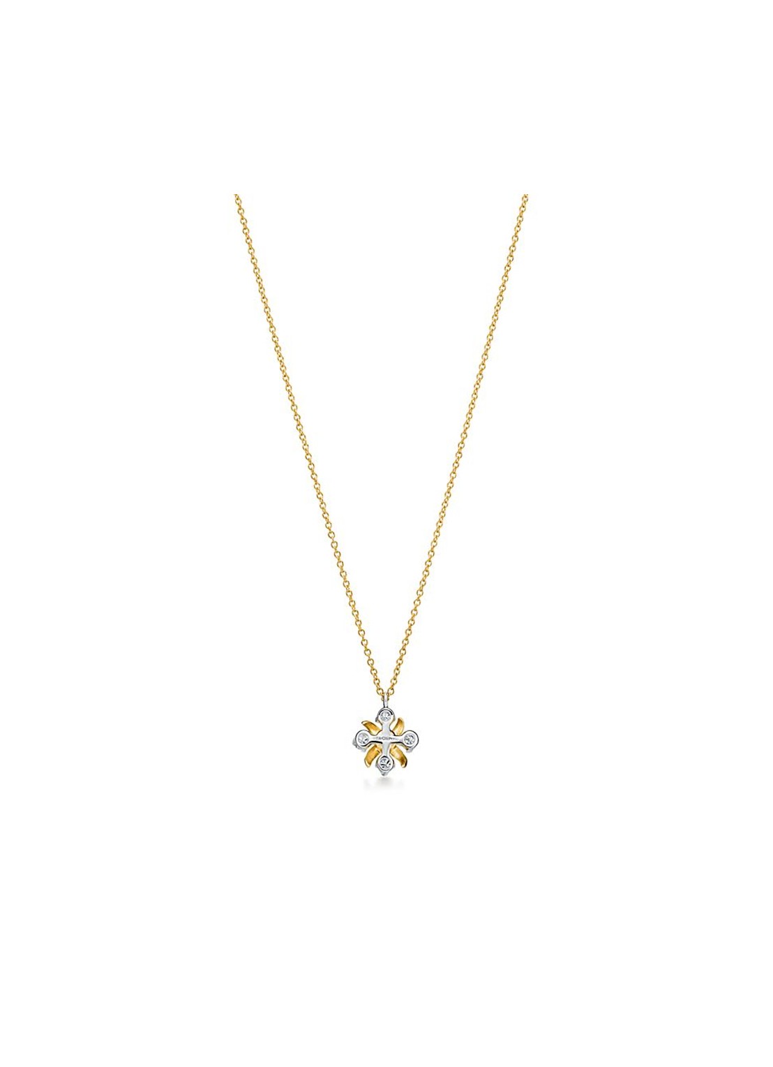 Tiffany & Co. 16 Stone Tiffany ketting van 18 karaat geelgoud met diamanten 45662 - detail undefined