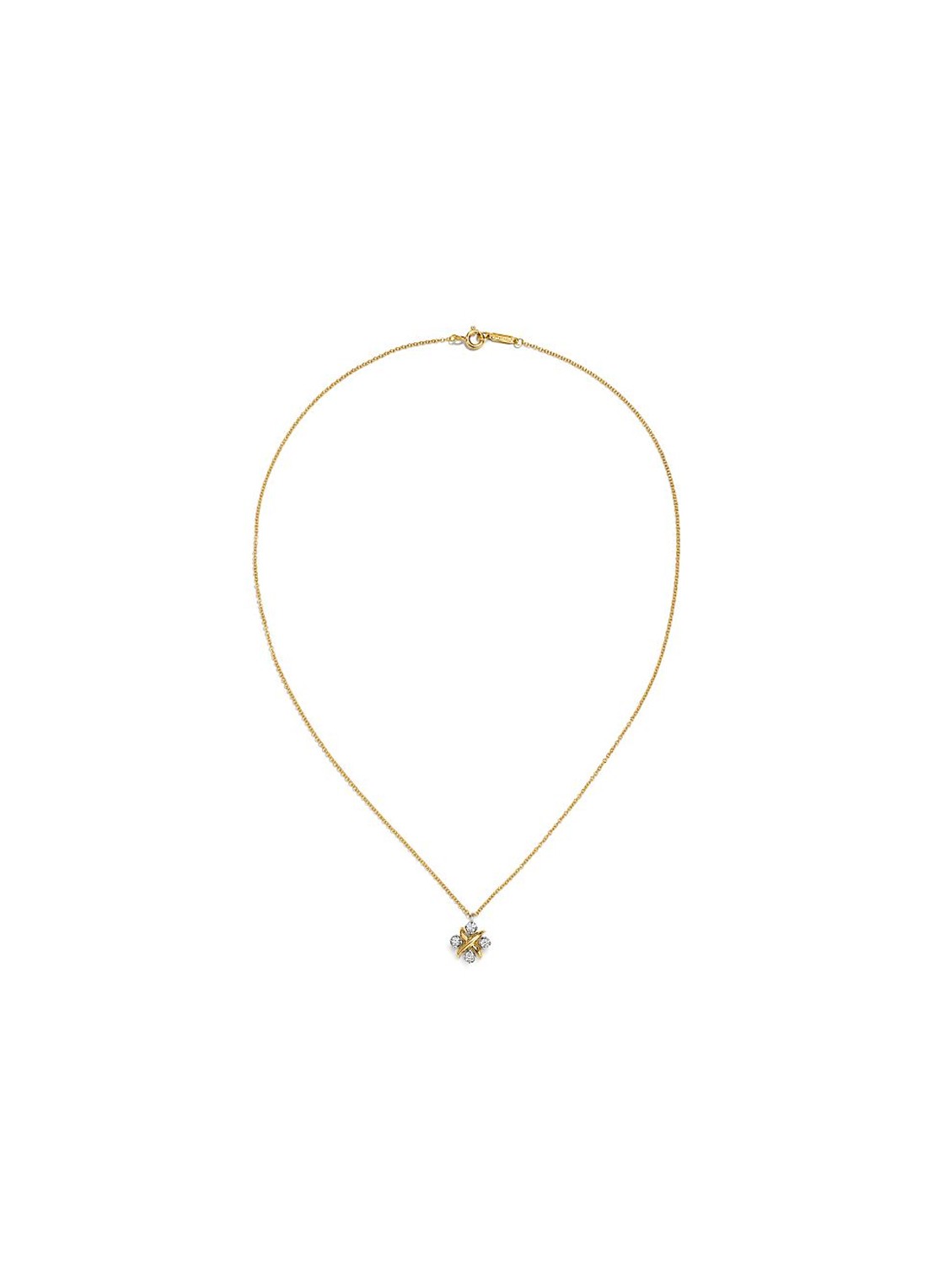 Tiffany & Co. 16 Stone Tiffany ketting van 18 karaat geelgoud met diamanten 45662 - voorkant 5 undefined