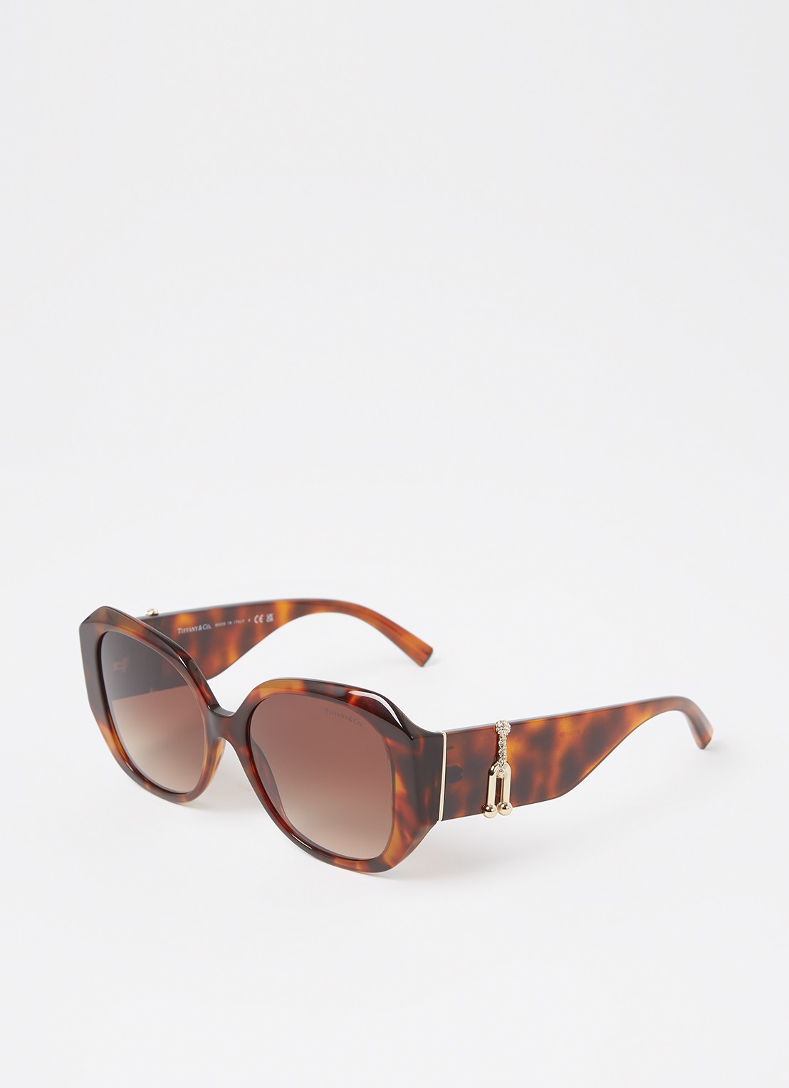 Tiffany & Co. Butterfly zonnebril TF4207B  - voorkant 4 donkerbruin