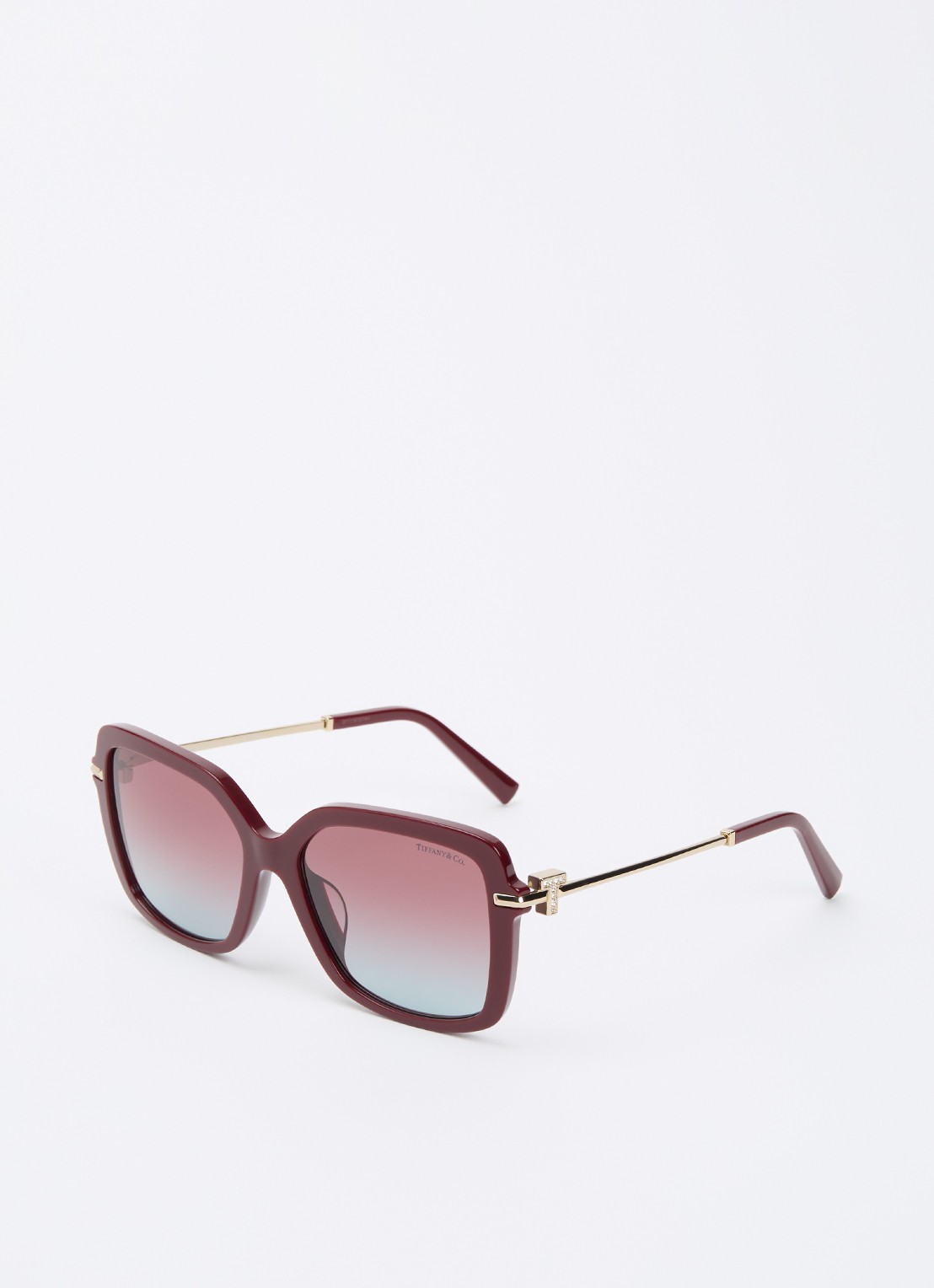 Tiffany & Co. Butterfly zonnebril TF4252B  - voorkant donkerrood