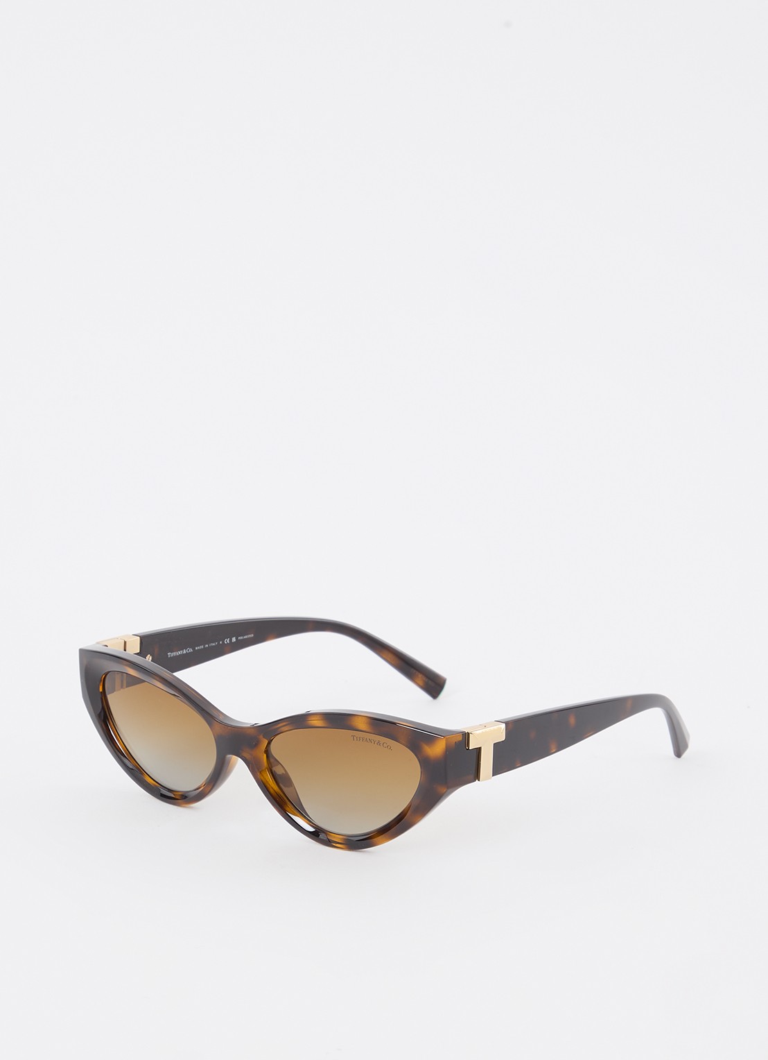 Tiffany & Co. Cat Eye zonnebril gepolariseerd TF4225U - voorkant donkerbruin