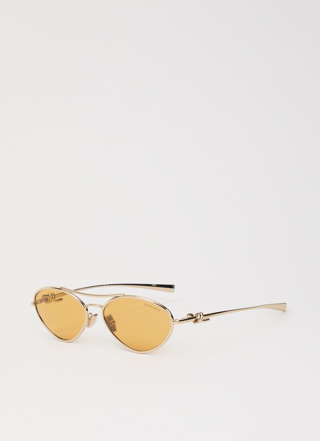 Tiffany & Co. Cat Eye zonnebril TF3117 - voorkant goud