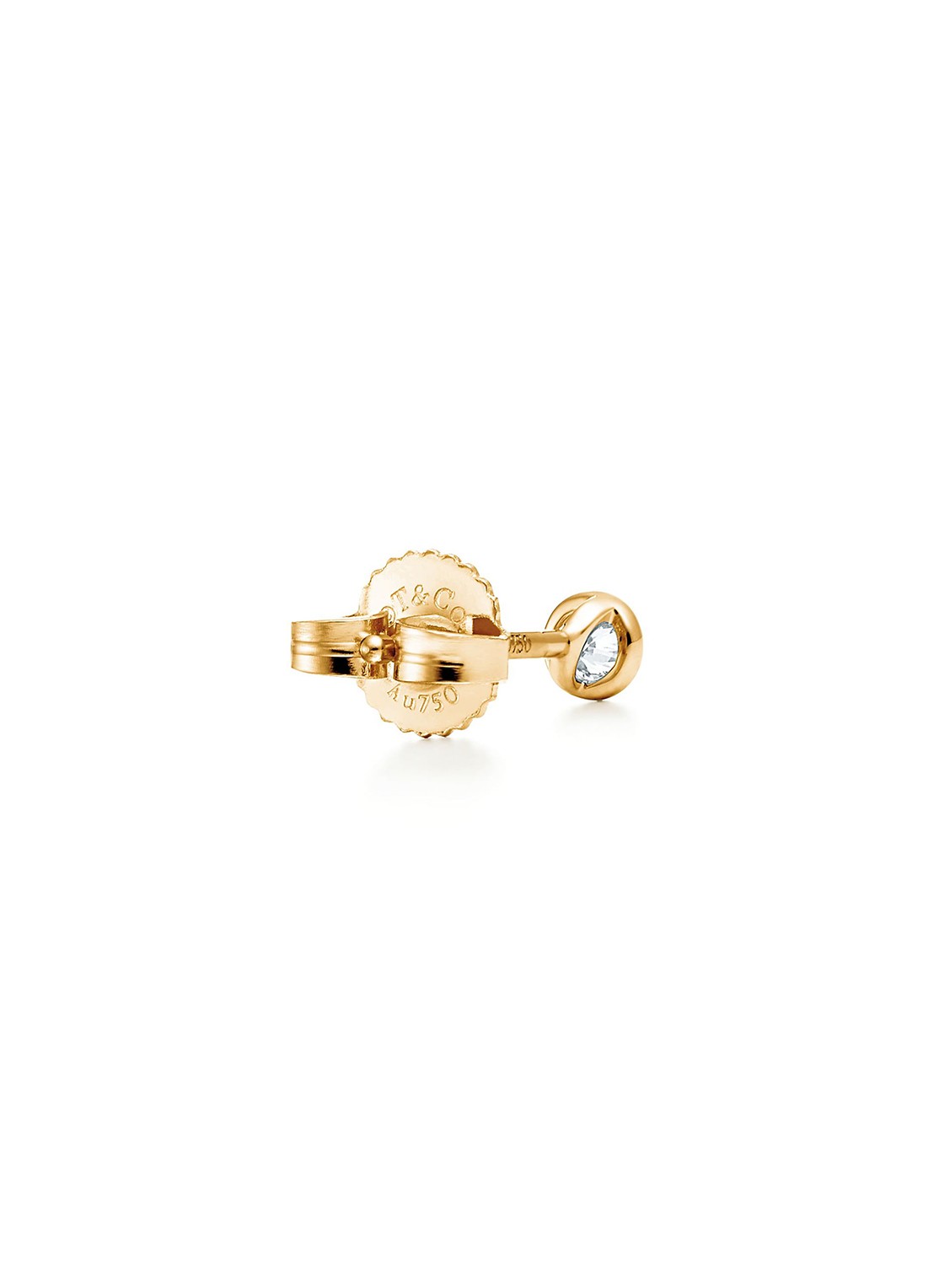 Tiffany & Co. Diamonds by the Yard oorknopjes van 18 karaat geelgoud met diamant 17729 - detail 2 undefined