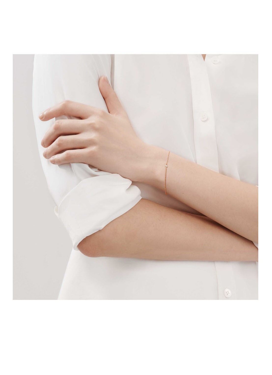 Tiffany & Co. Diamonds by the Yard schakelarmband van 18 karaat roségoud met diamant 68054 - detail undefined