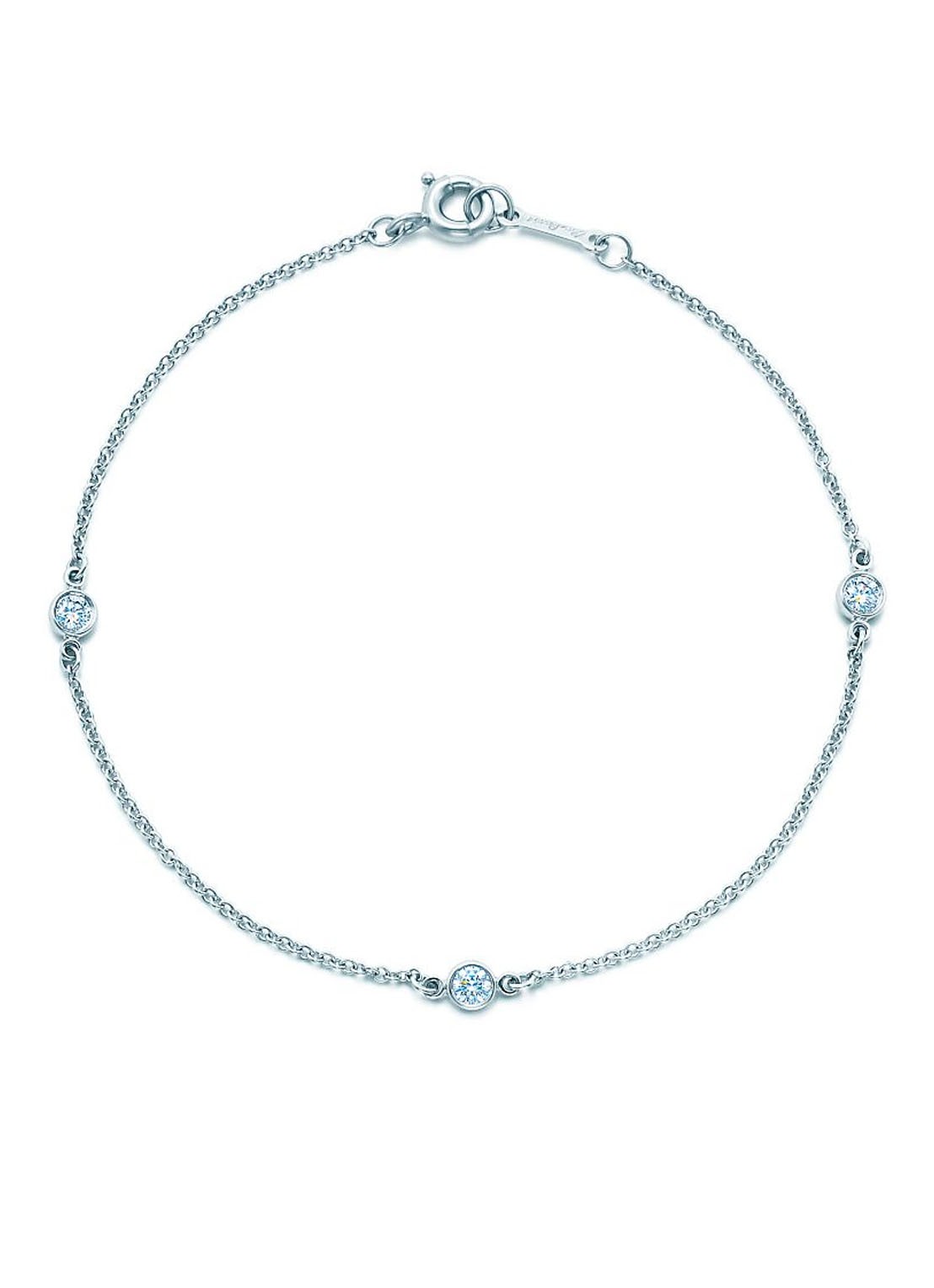 Tiffany & Co. Diamonds by the Yard schakelarmband van platina met diamant 22001 - voorkant 2 undefined