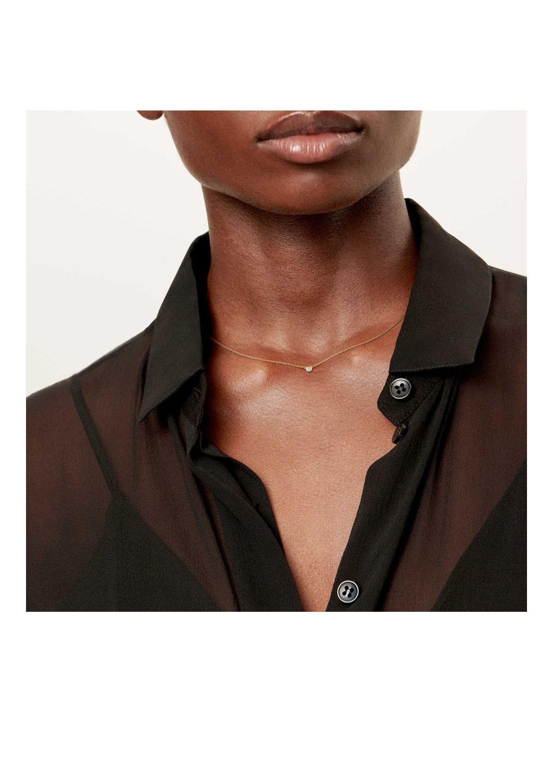 Tiffany & Co. Diamonds by the Yard Single ketting van 18 karaat geelgoud met diamant 18852 - detail undefined