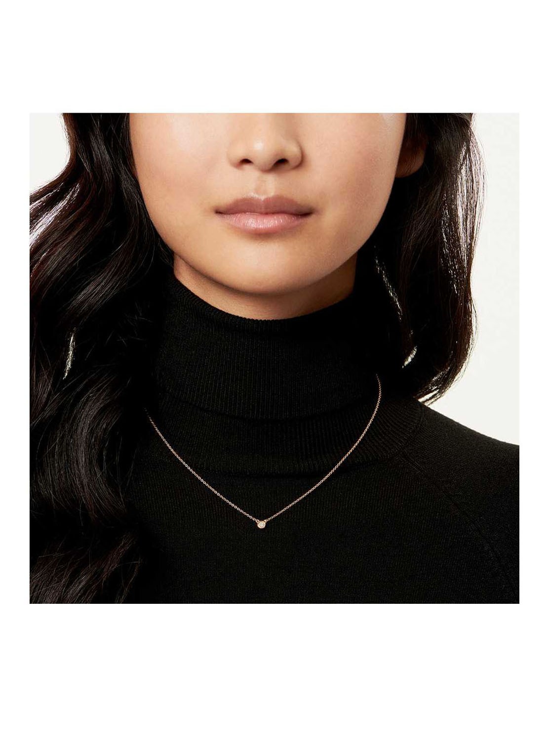 Tiffany & Co. Diamonds by the Yard Single ketting van 18 karaat roségoud met diamant 62804 - detail undefined