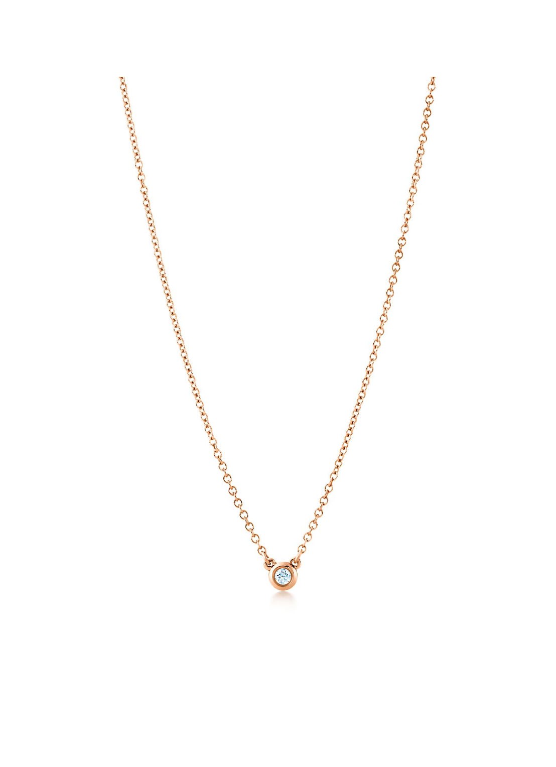 Tiffany & Co. Diamonds by the Yard Single ketting van 18 karaat roségoud met diamant 62804 - voorkant 2 undefined