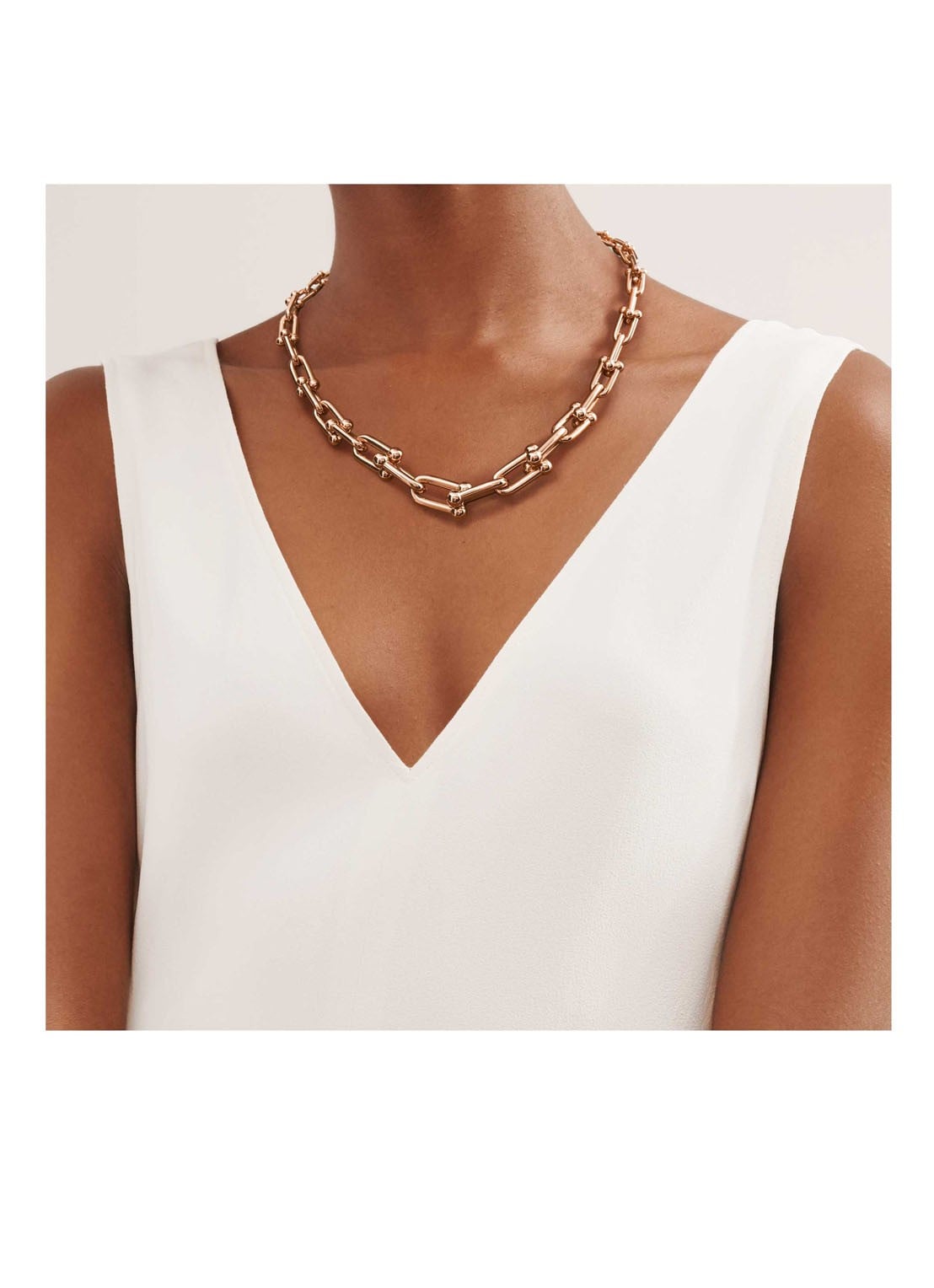 Tiffany & Co. Graduated Link schakelketting van 18 karaat roségoud 45267 - detail undefined