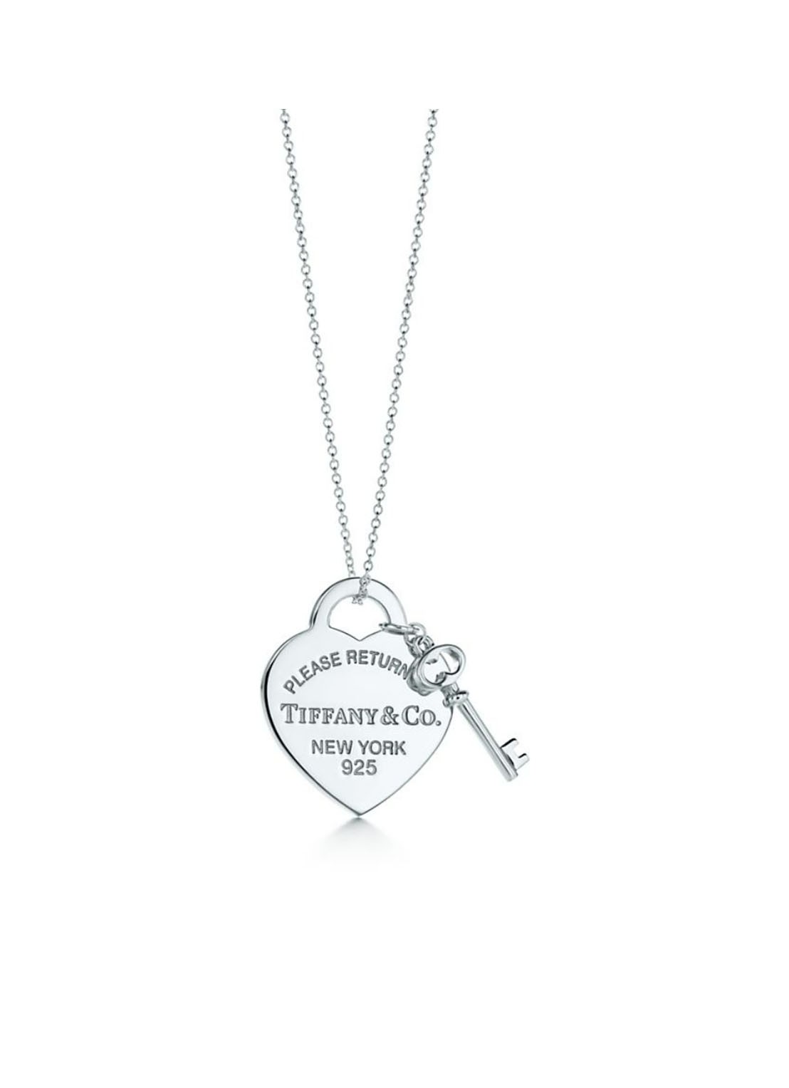 Tiffany & Co. Heart Tag Key Medium ketting van sterling zilver 58407 - voorkant undefined