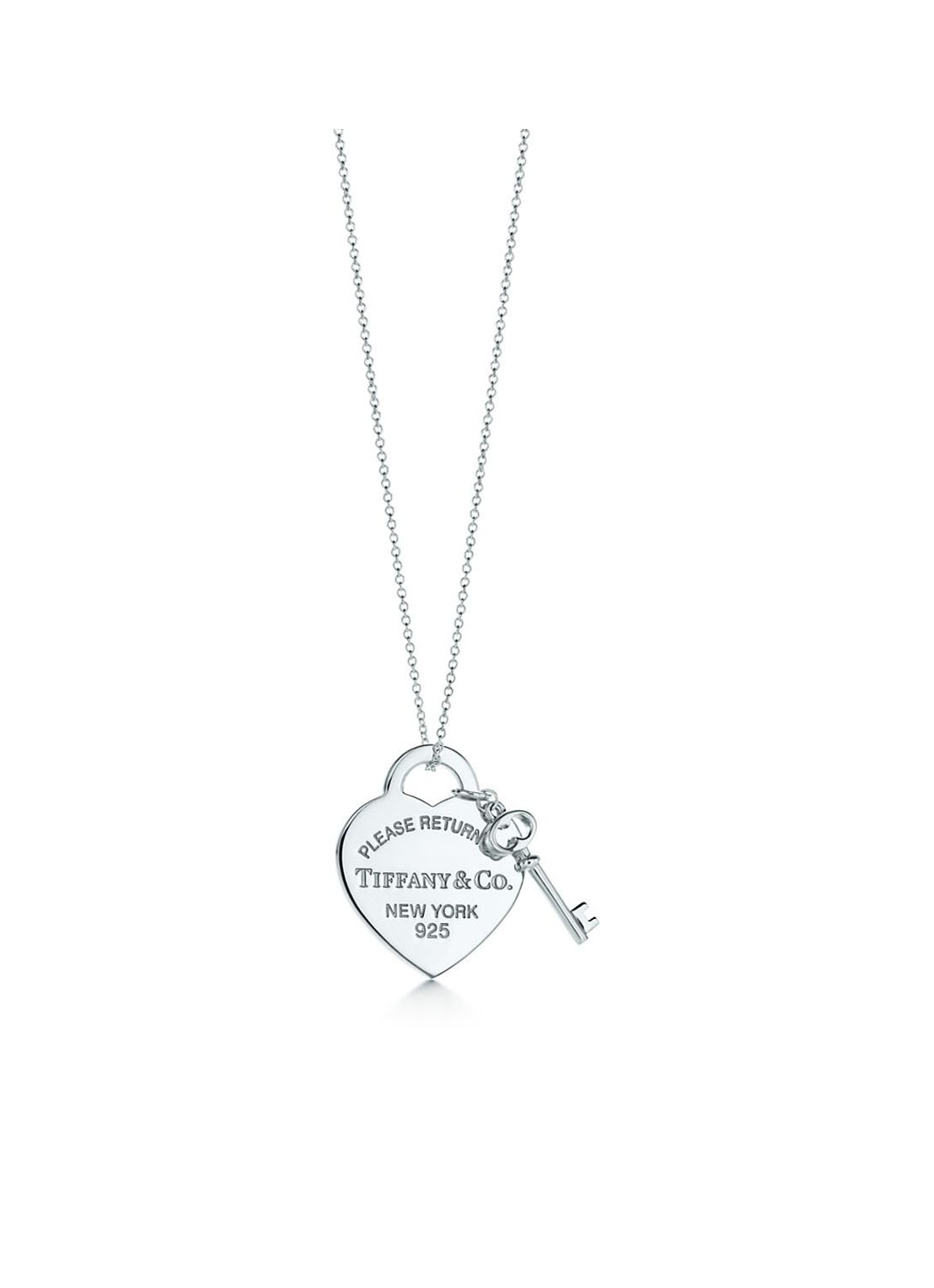 Tiffany & Co. Heart Tag Key Medium ketting van sterling zilver 58407 - voorkant 3 undefined