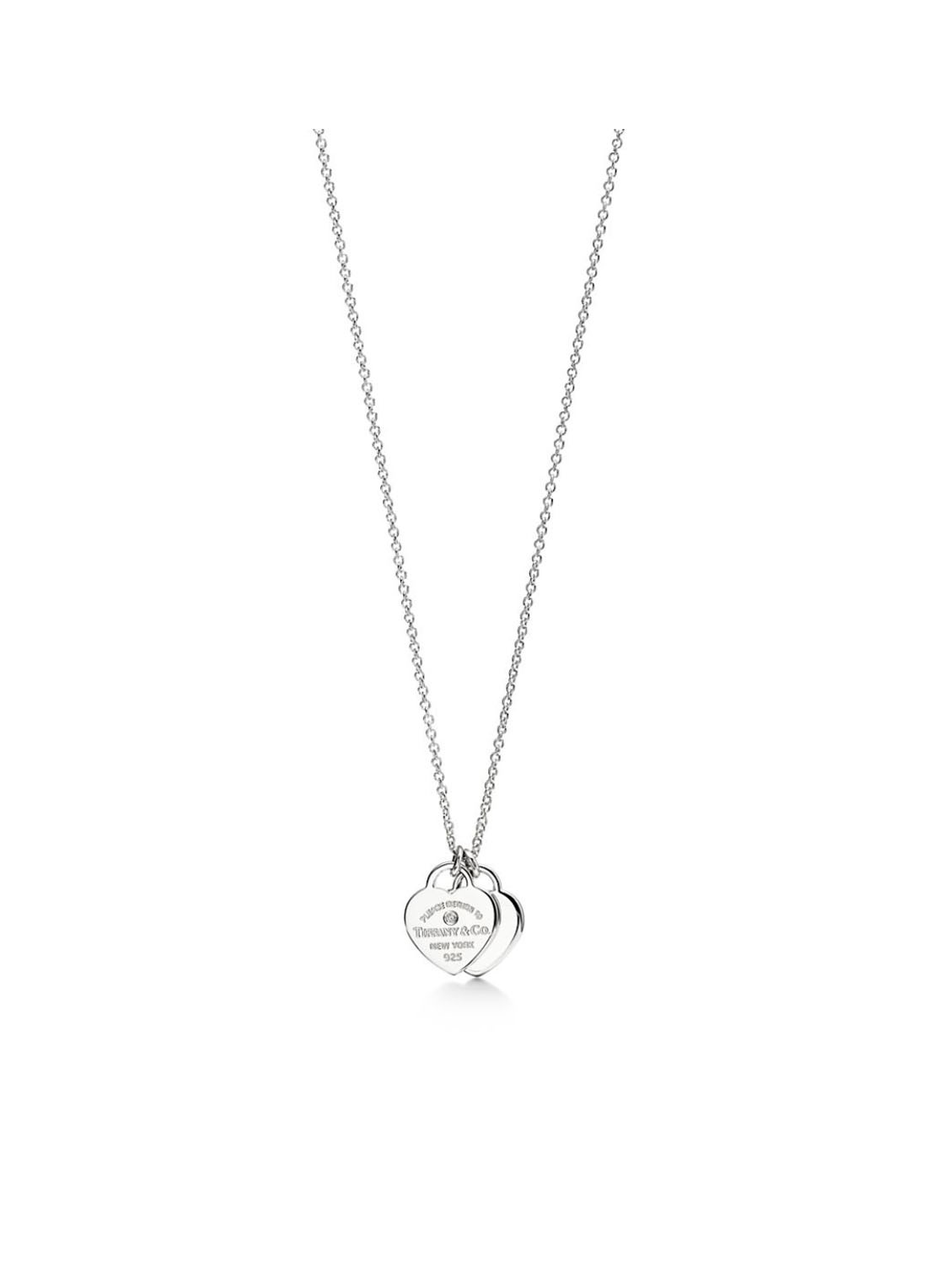 Tiffany & Co. Heart Tag Mini ketting van sterling zilver met diamant 52675 - voorkant 4 undefined