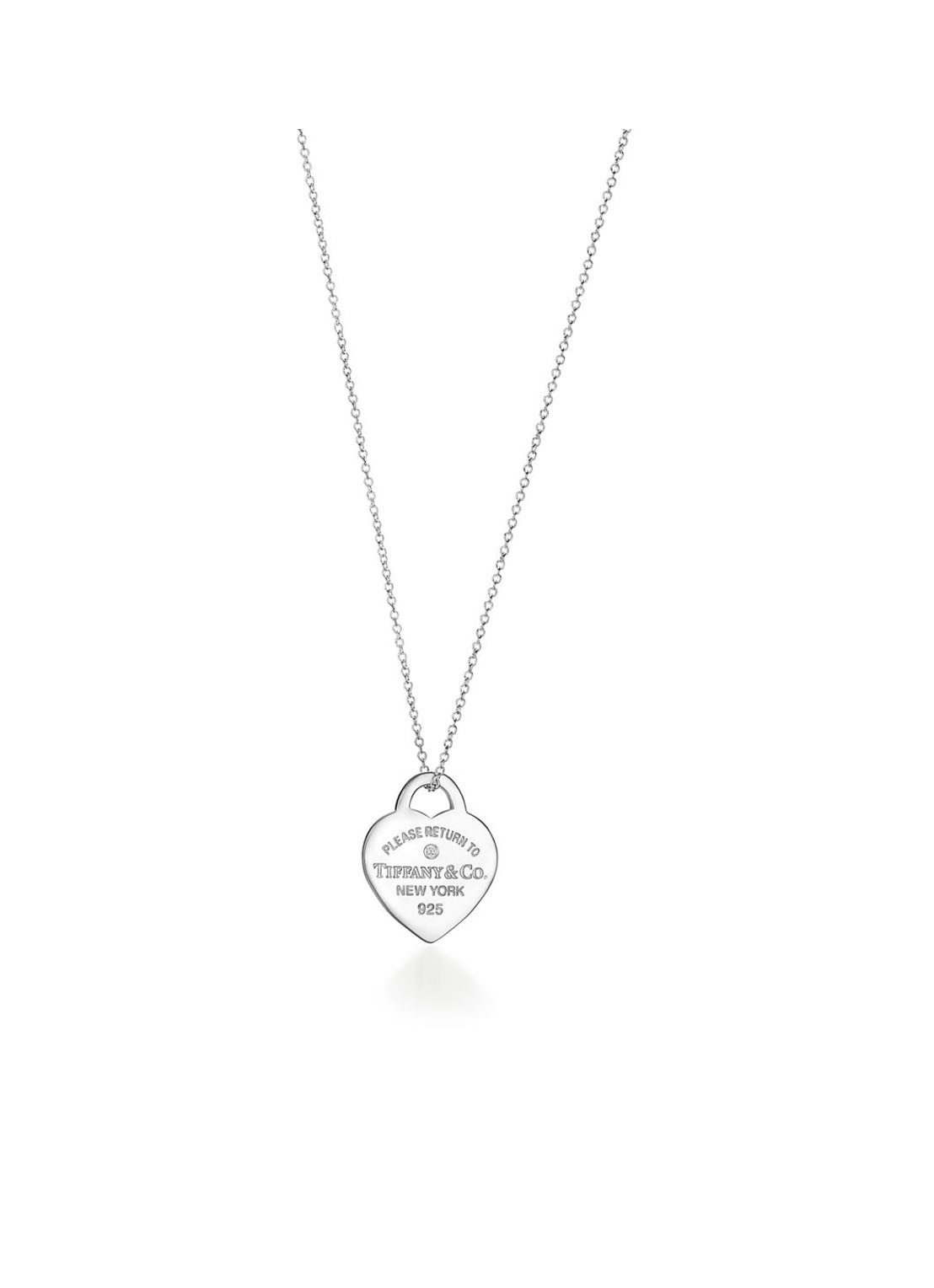 Tiffany & Co. Heart Tag Small ketting van sterling zilver met diamant 21821 - voorkant 4 undefined